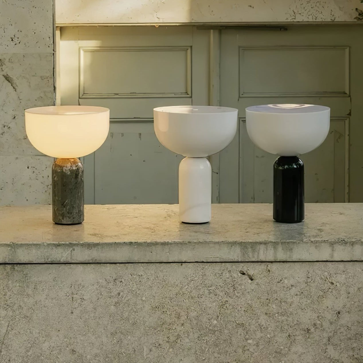 Vicky Minimalist Marble Table Lamp-Neutral Decor