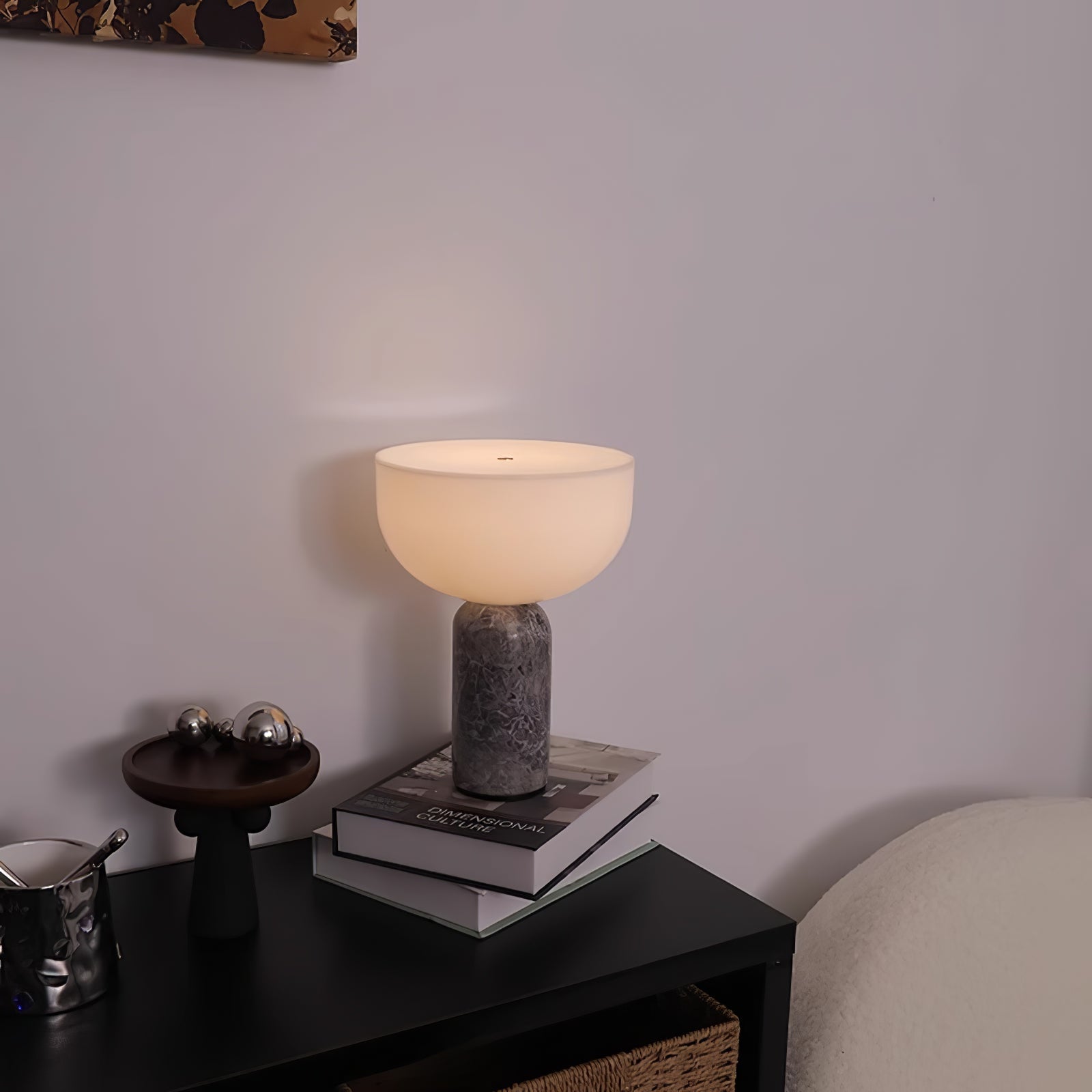 Vicky Minimalist Marble Table Lamp-Neutral Decor