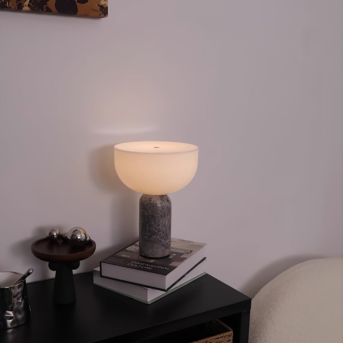 Vicky Minimalist Marble Table Lamp-Neutral Decor