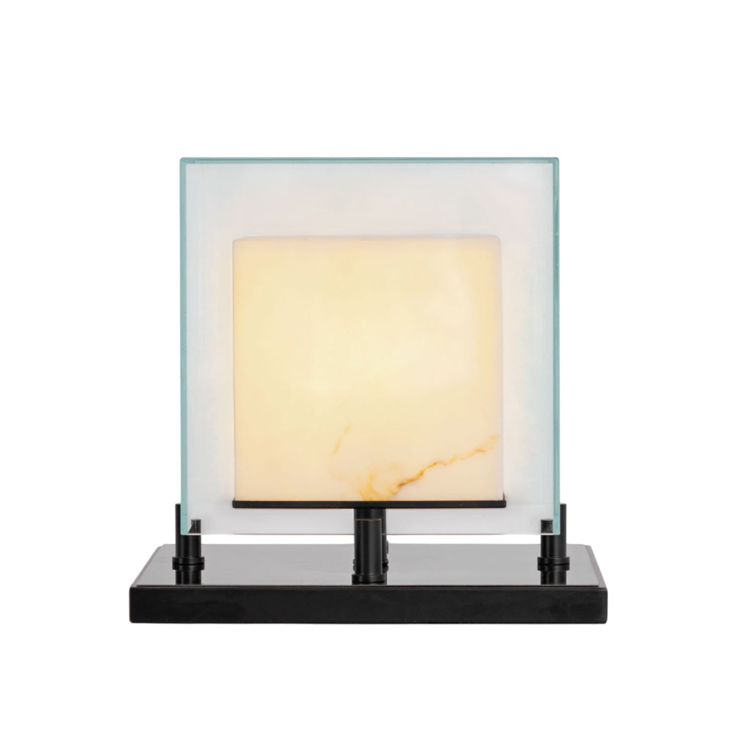 Cubo Alabaster Table Lamp-Neutral Decor
