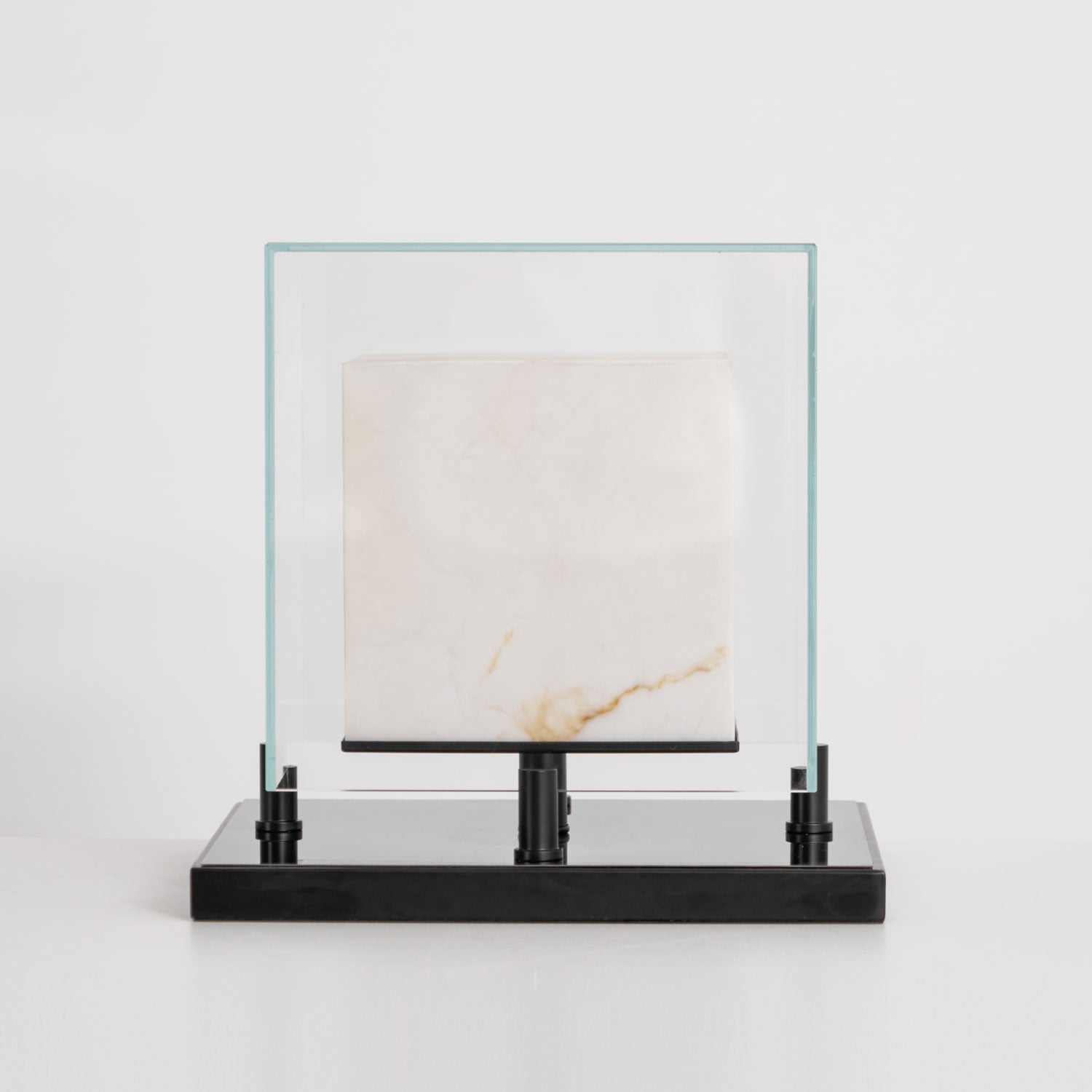 Cubo Alabaster Table Lamp-Neutral Decor