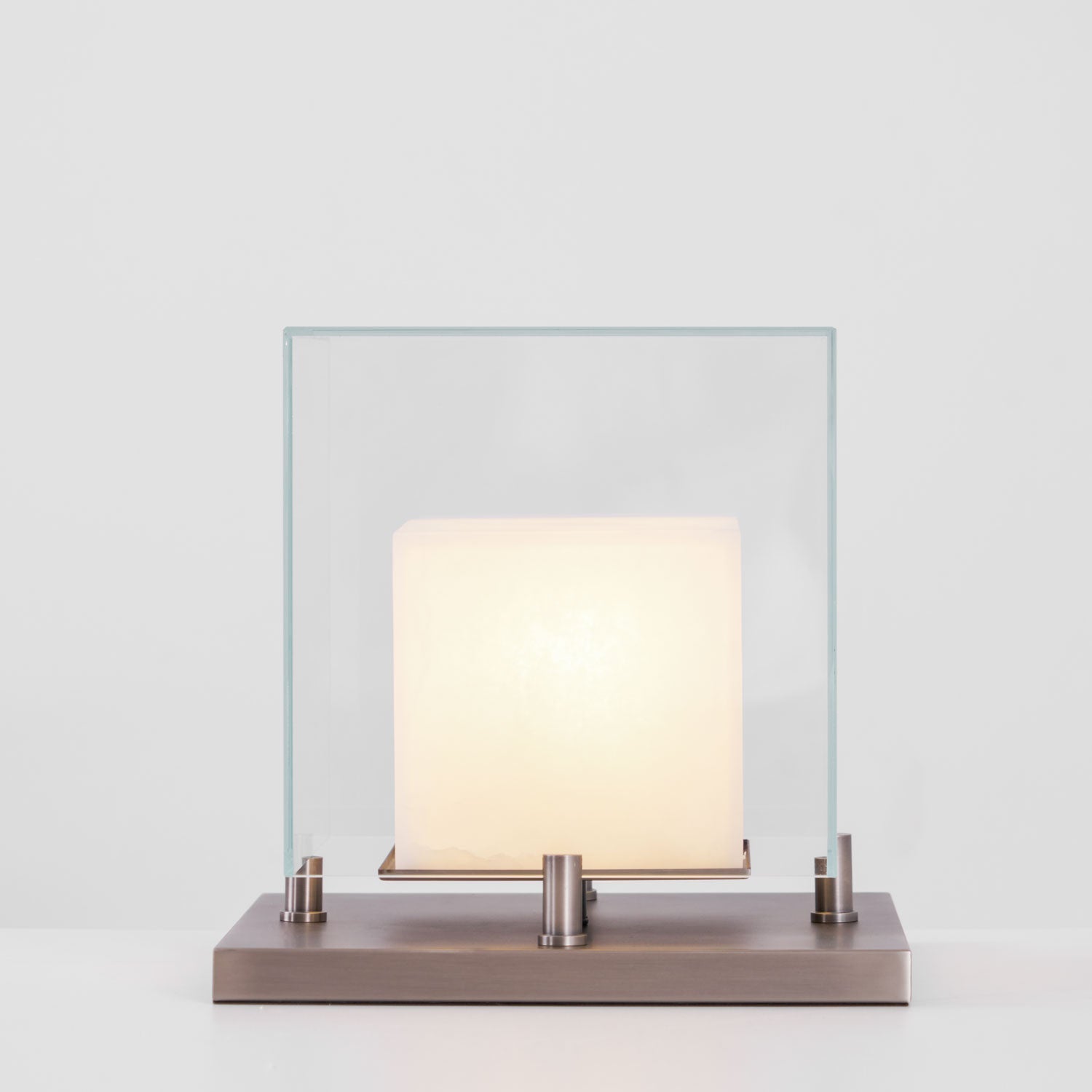 Cubo Alabaster Table Lamp-Neutral Decor