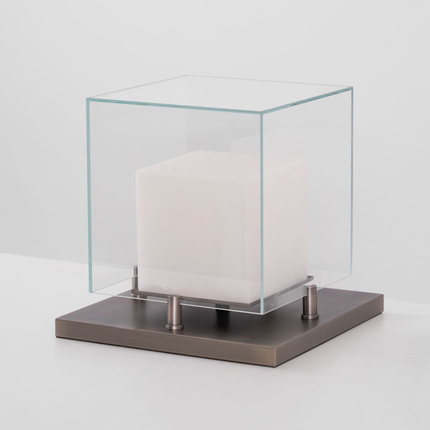 Cubo Alabaster Table Lamp-Neutral Decor