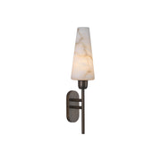 Arras Alabaster Wall Lamp shown against a neutral wall.