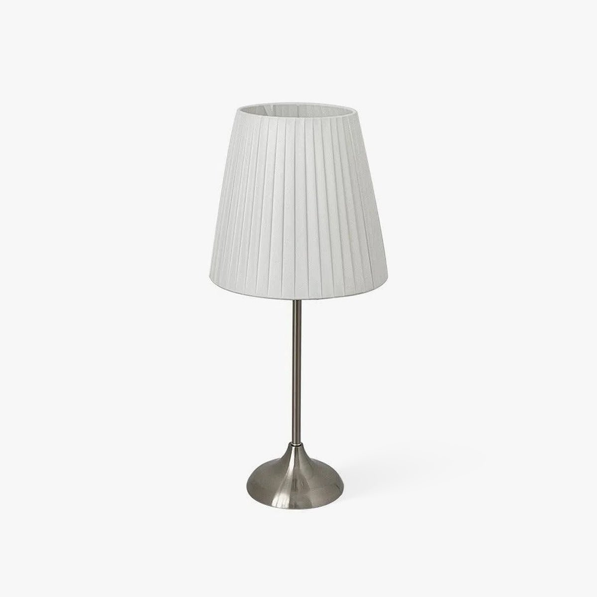 Simplicity Pleated Fabric Table Lamp-Neutral Decor