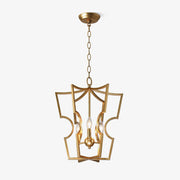Niroxa Chandelier Gold Lantern Frame-Neutral Decor