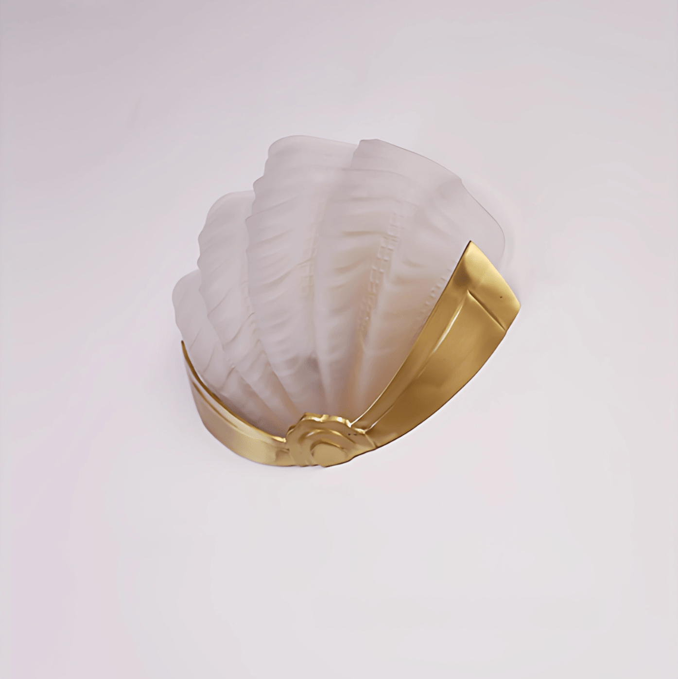 Nico Art Deco Glass Scallop Wall Light-Neutral Decor