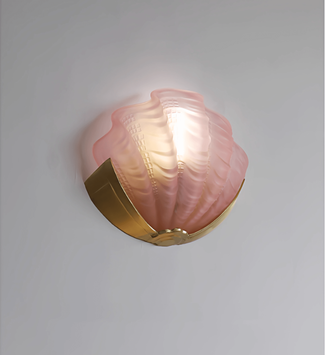 Nico Art Deco Glass Scallop Wall Light-Neutral Decor