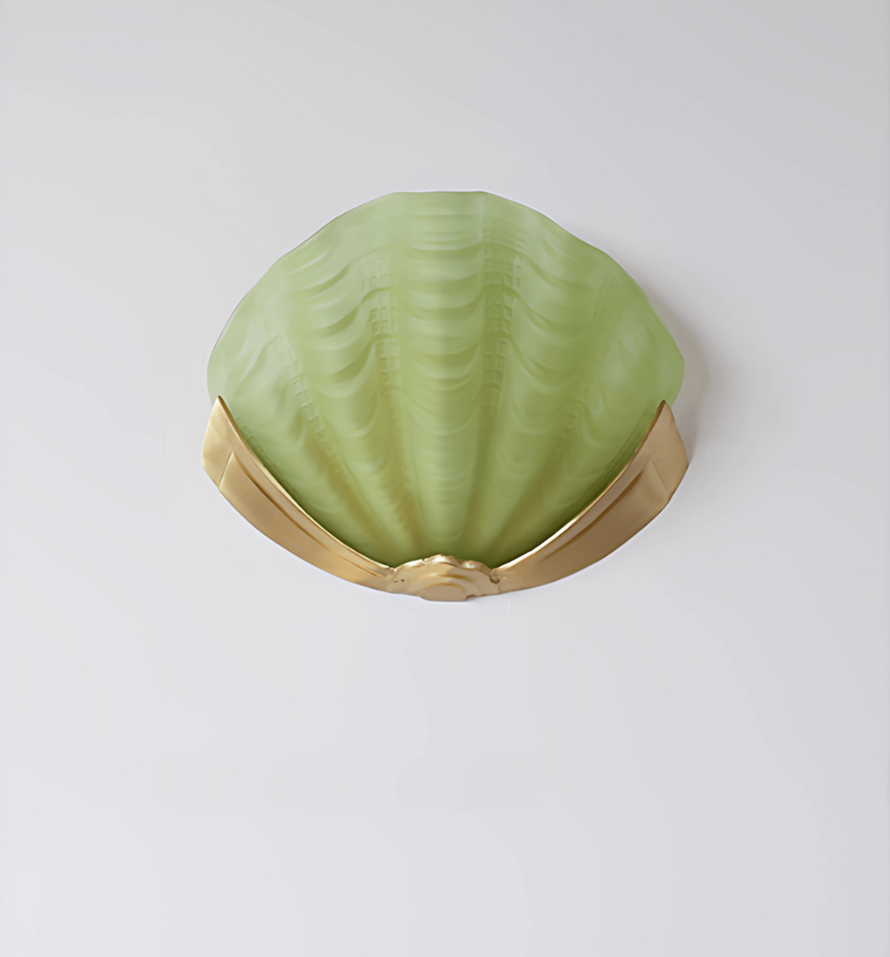 Nico Art Deco Glass Scallop Wall Light-Neutral Decor