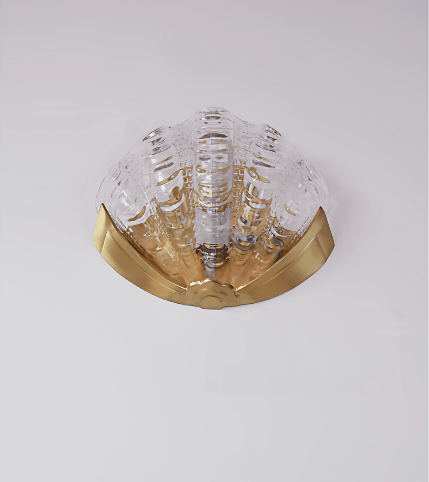 Nico Art Deco Glass Scallop Wall Light-Neutral Decor