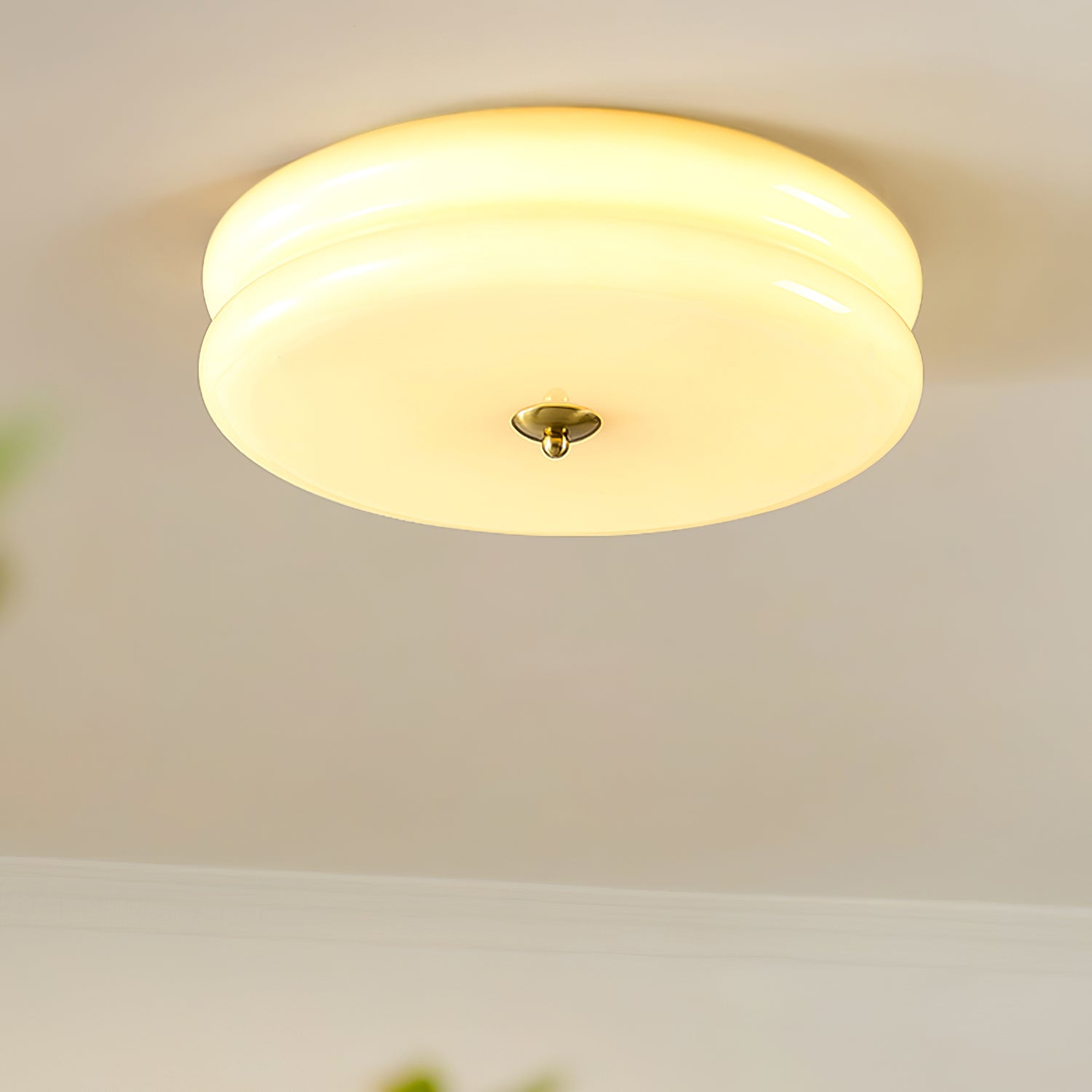 Lustra Ceiling Light Art Deco Vintage Glass-Neutral Decor