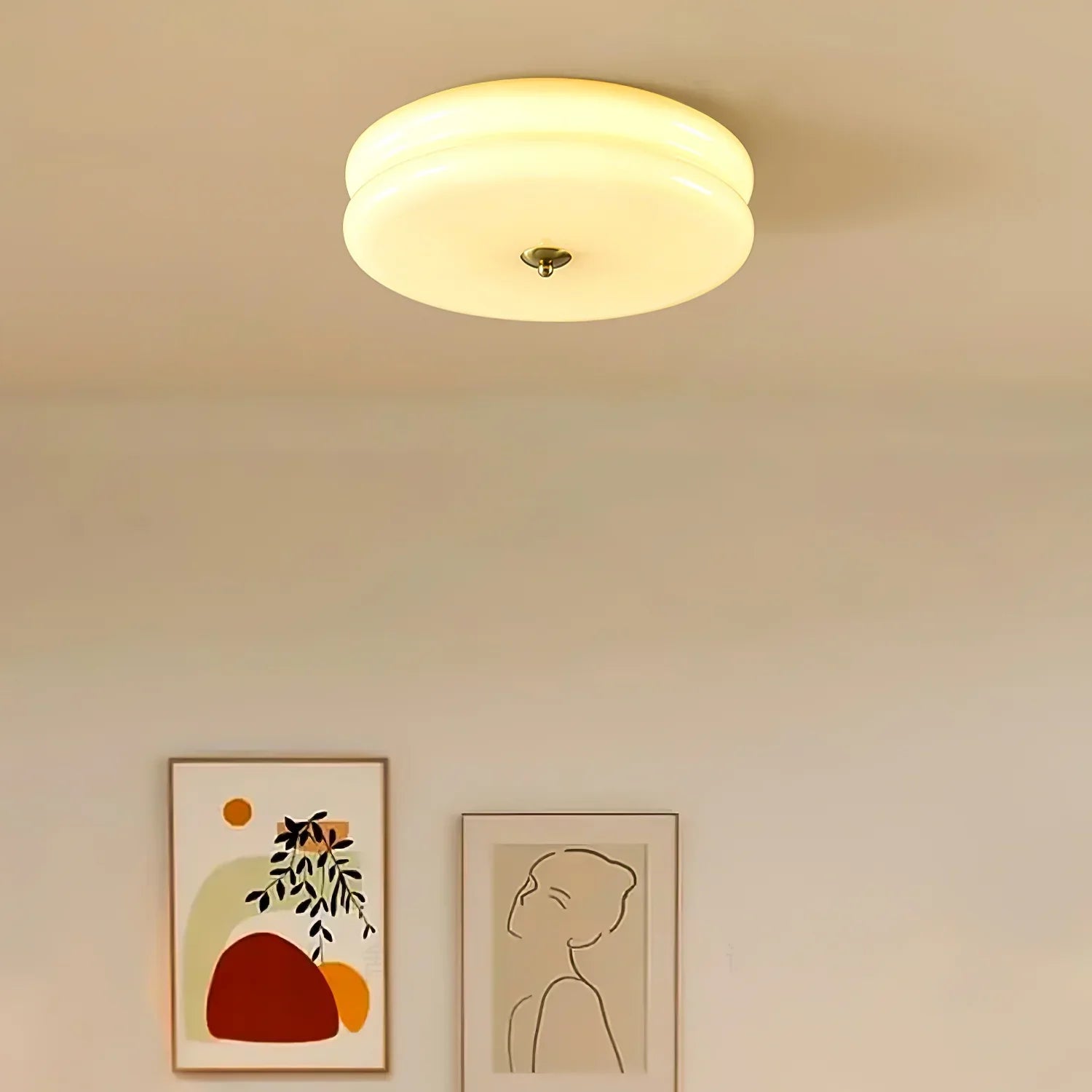 Candy Flush Mount Ceiling Light Two Layer - Neutral Decor