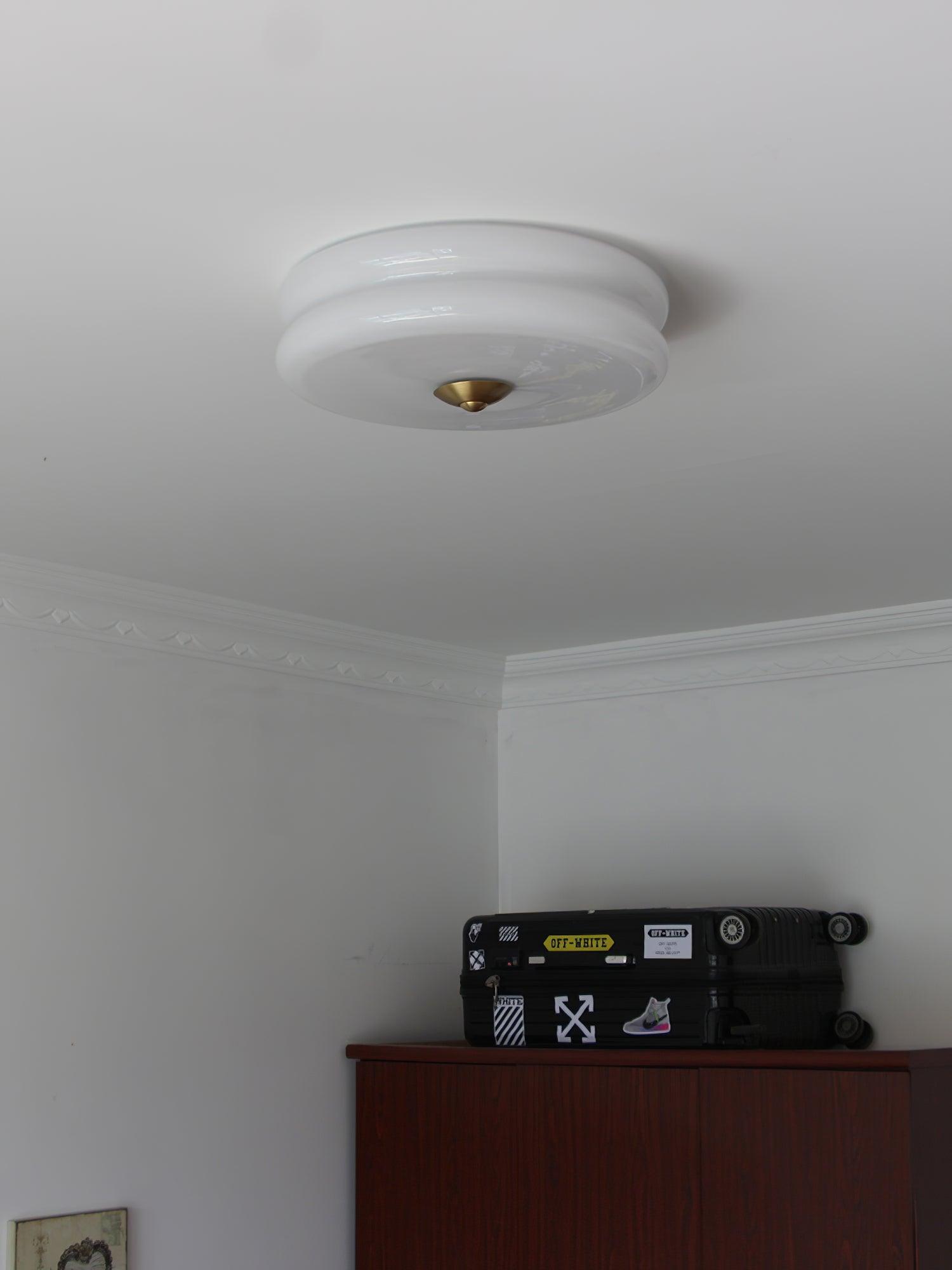Lustra Ceiling Light Art Deco Vintage Glass-Neutral Decor