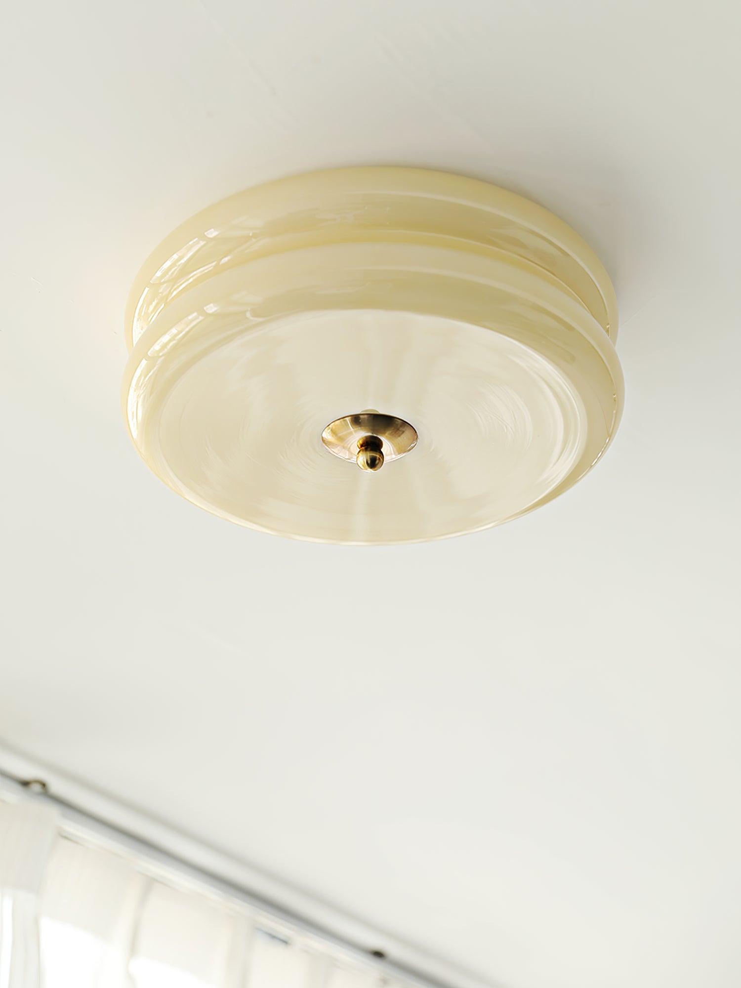 Lustra Ceiling Light Art Deco Vintage Glass-Neutral Decor