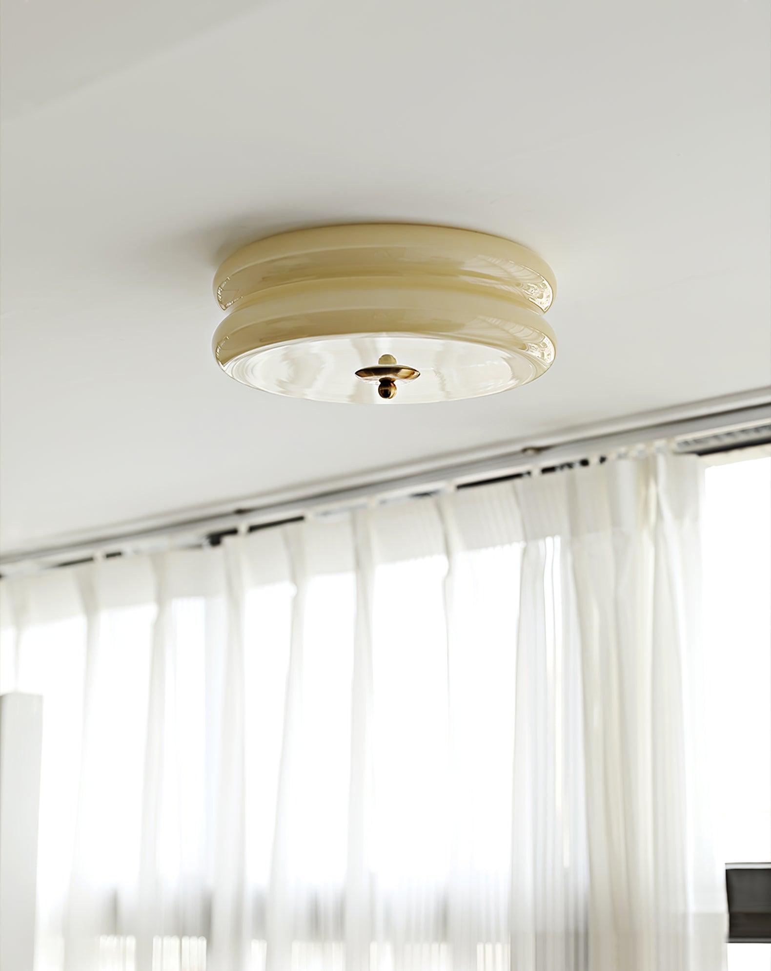 Lustra Ceiling Light Art Deco Vintage Glass-Neutral Decor