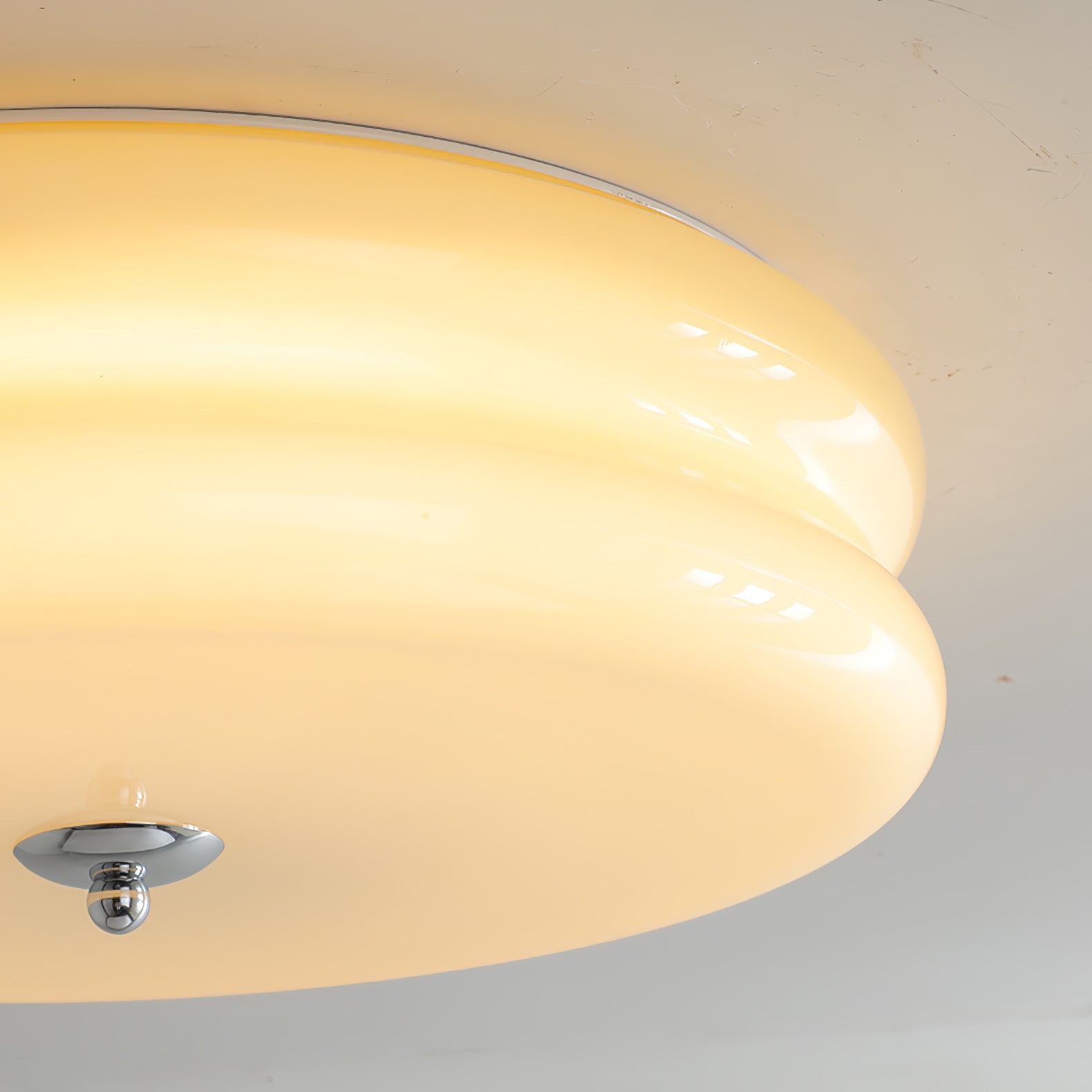 Lustra Ceiling Light Art Deco Vintage Glass-Neutral Decor