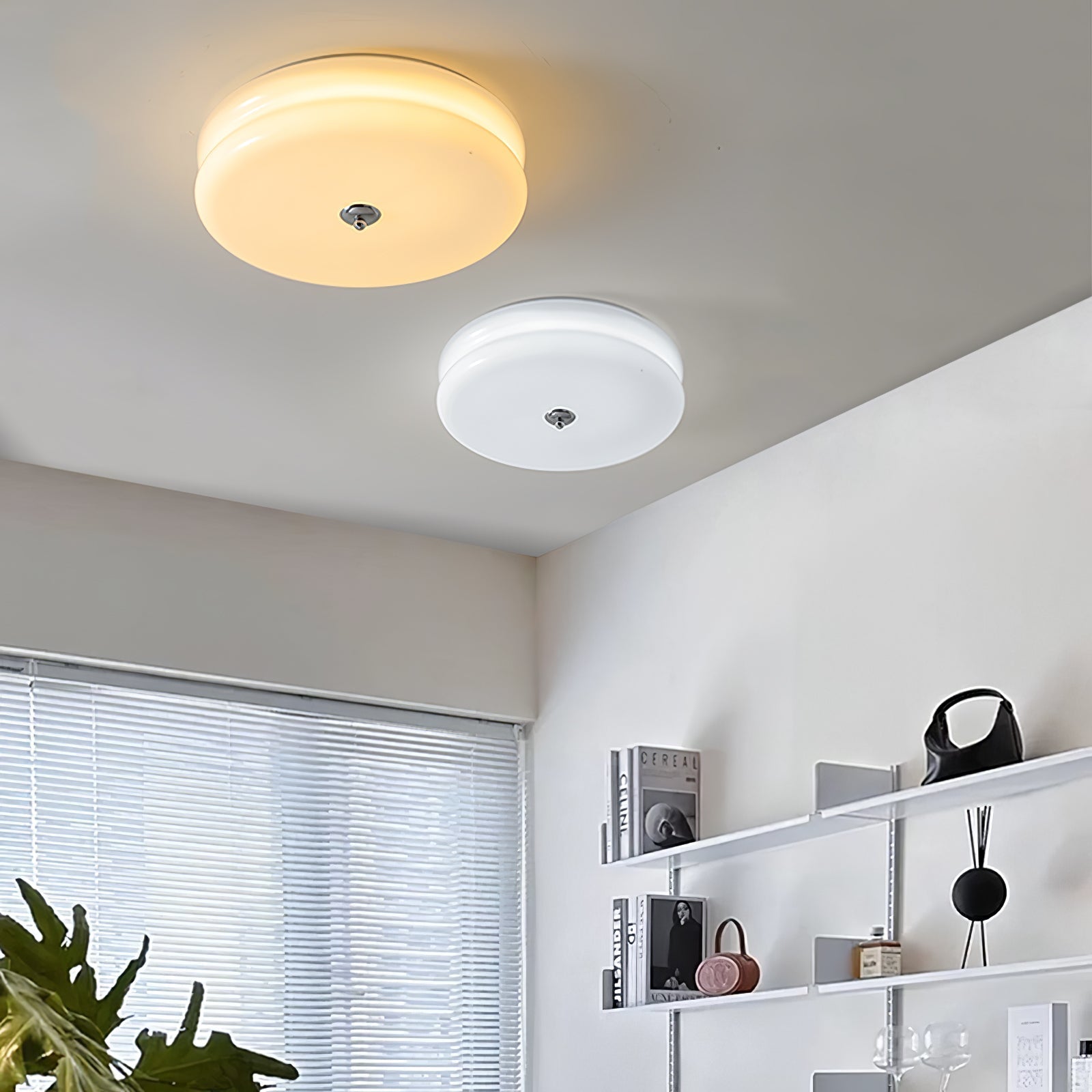 Lustra Ceiling Light Art Deco Vintage Glass-Neutral Decor