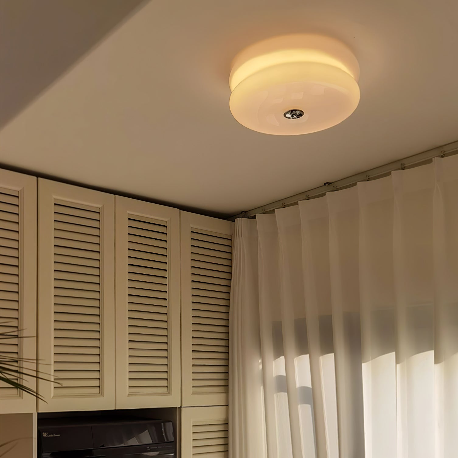 Lustra Ceiling Light Art Deco Vintage Glass-Neutral Decor