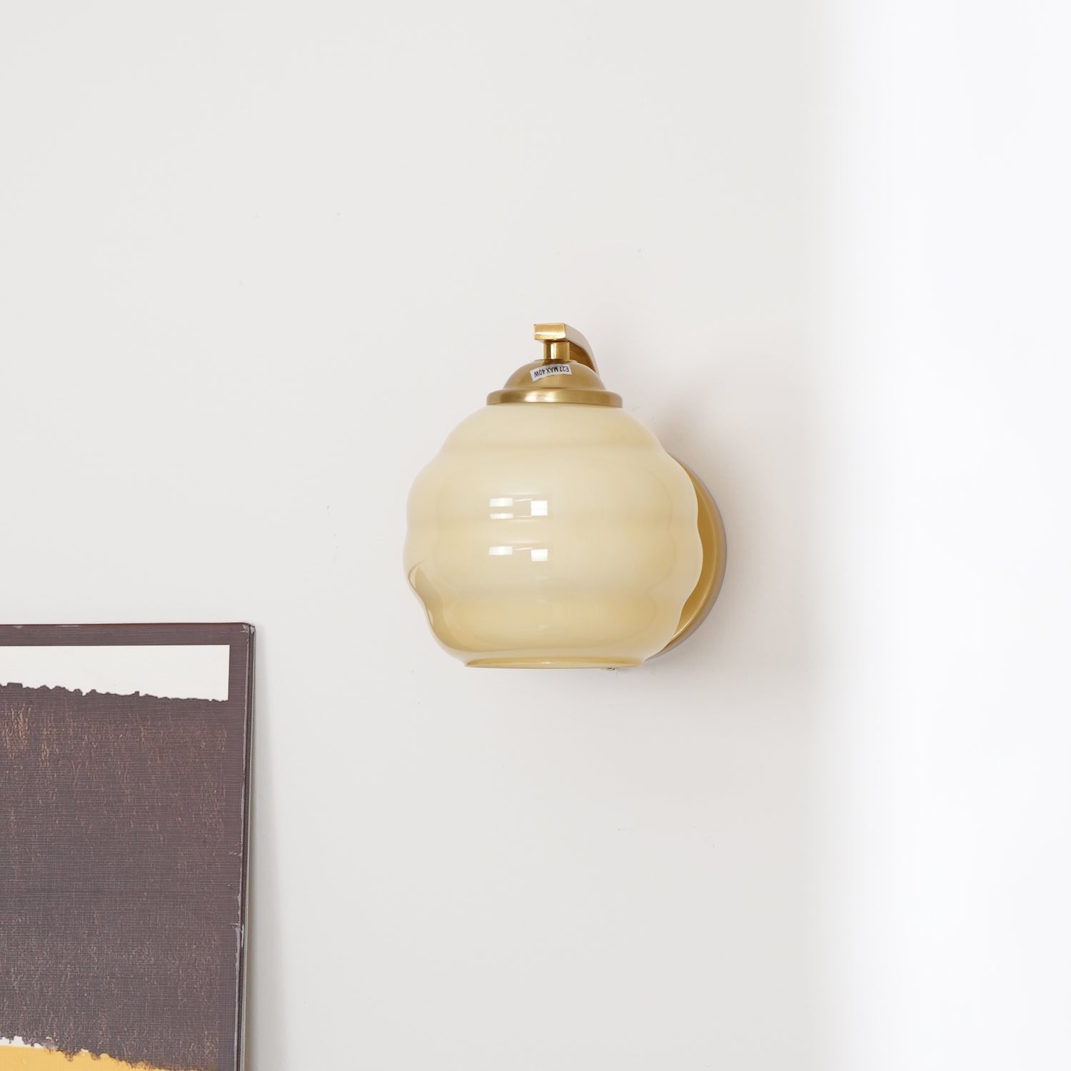 Lustra Wall Lamp Art Deco Glass Chrome-Neutral Decor