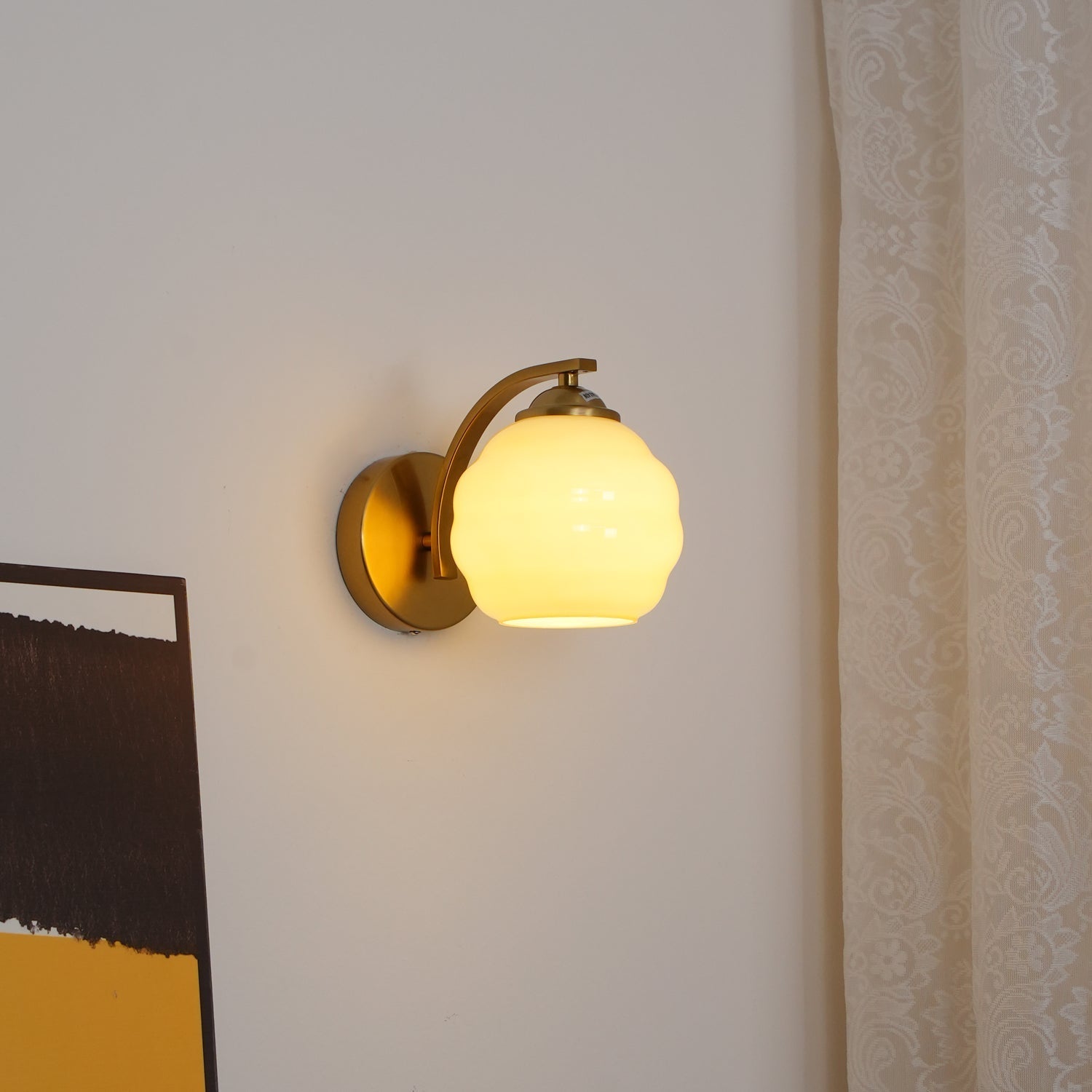 Lustra Wall Lamp Art Deco Vintage Glass-Neutral Decor