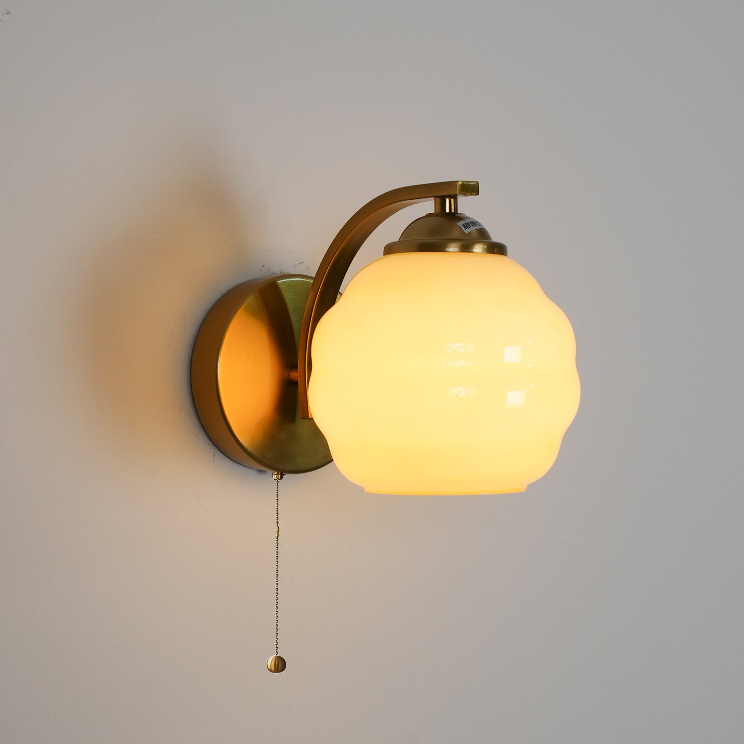 Jasenor Beauty Premium Nordic Art Glass Wall Lamp-Neutral Decor