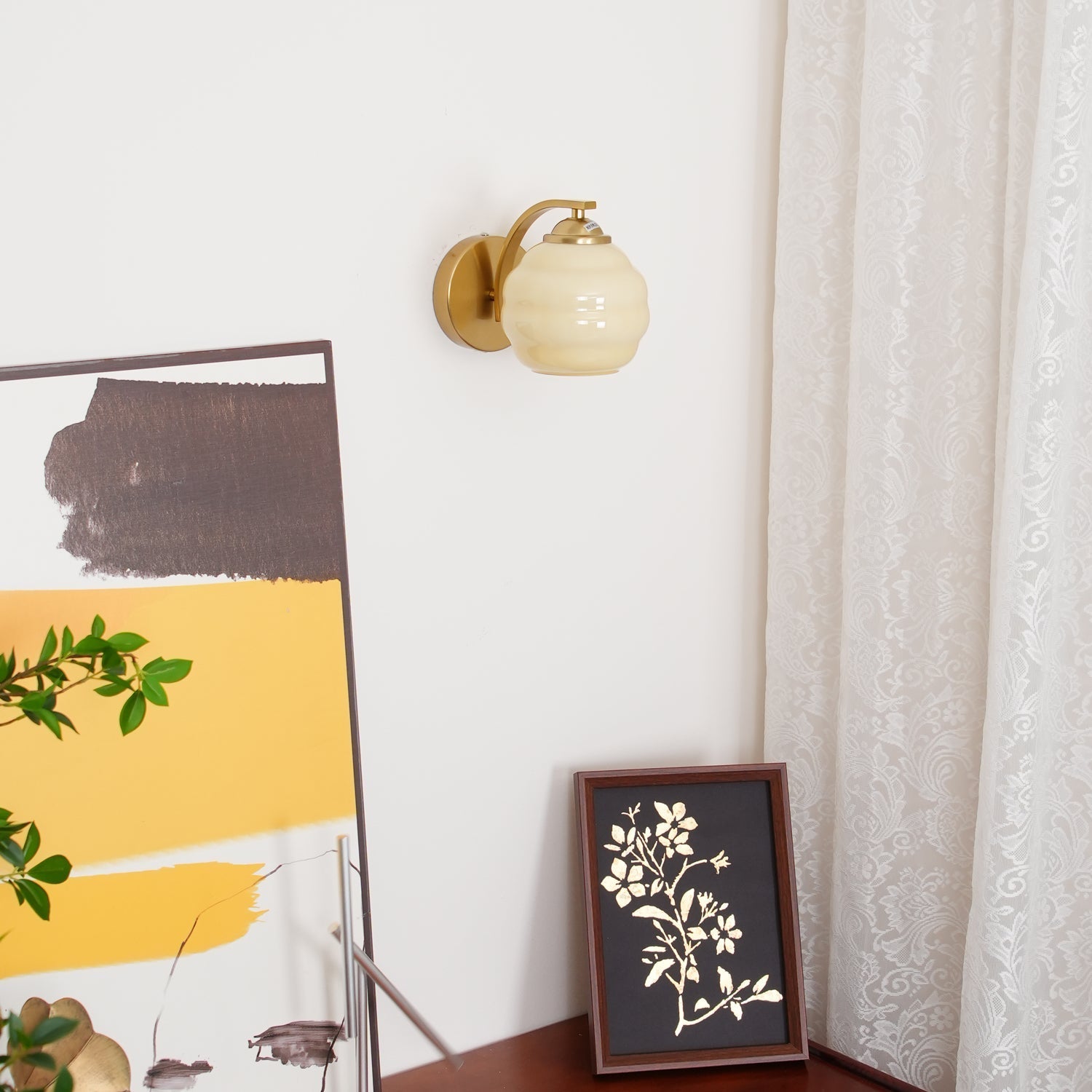 Lustra Wall Lamp Art Deco Vintage Glass-Neutral Decor