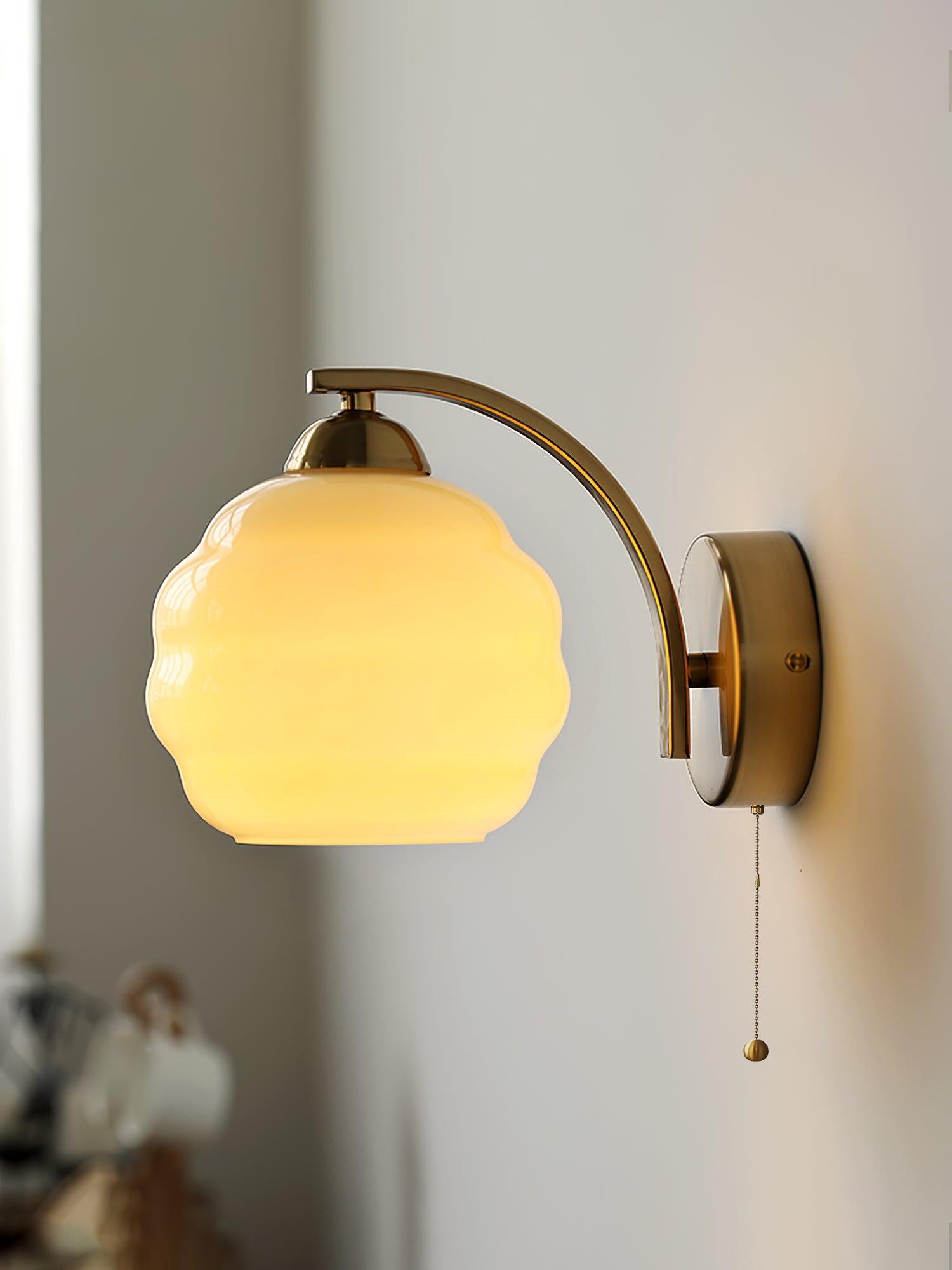 Jasenor Beauty Premium Nordic Art Glass Wall Lamp-Neutral Decor