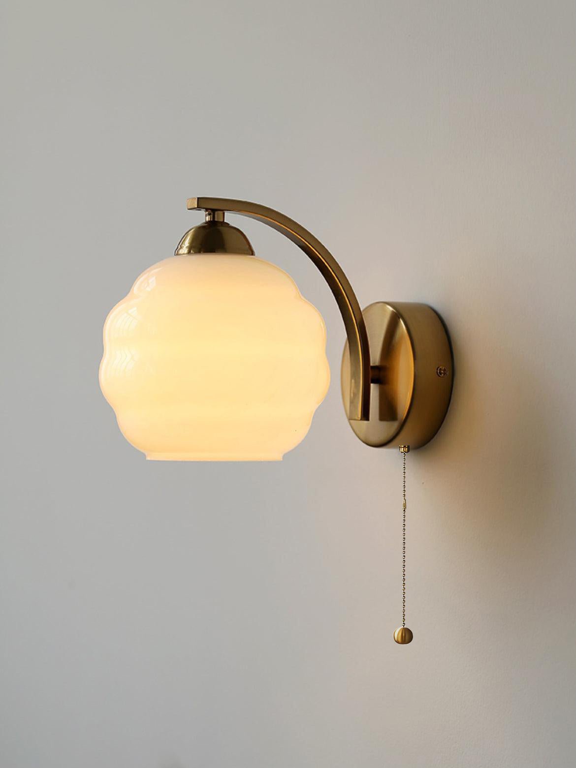 Jasenor Beauty Premium Nordic Art Glass Wall Lamp-Neutral Decor