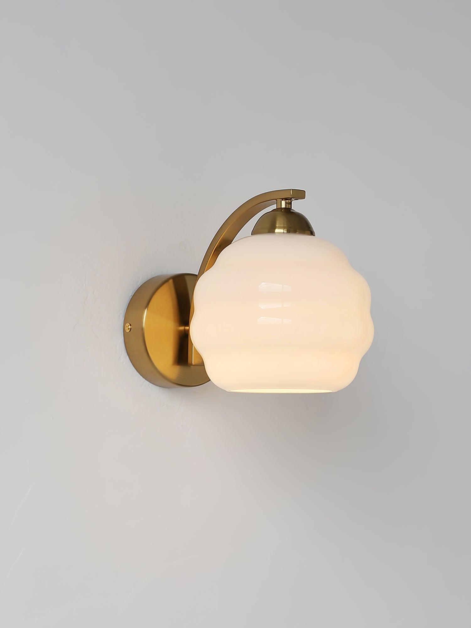 Lustra Wall Lamp Art Deco Glass Chrome-Neutral Decor