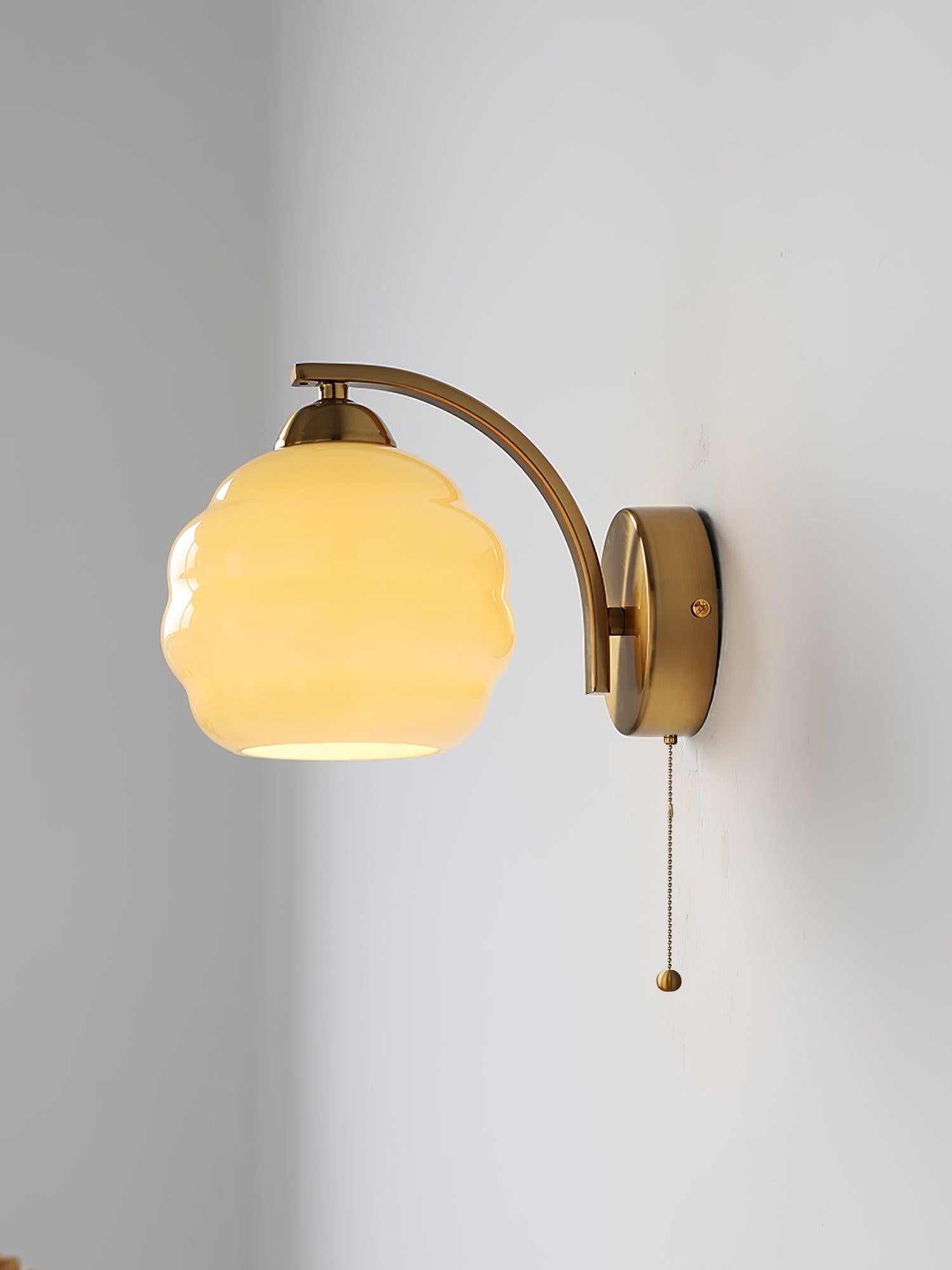 Jasenor Beauty Premium Nordic Art Glass Wall Lamp-Neutral Decor