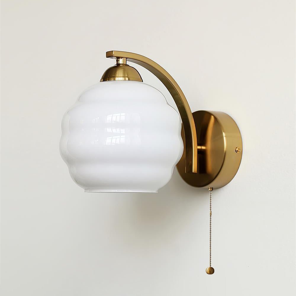 Jasenor Beauty Premium Nordic Art Glass Wall Lamp-Neutral Decor