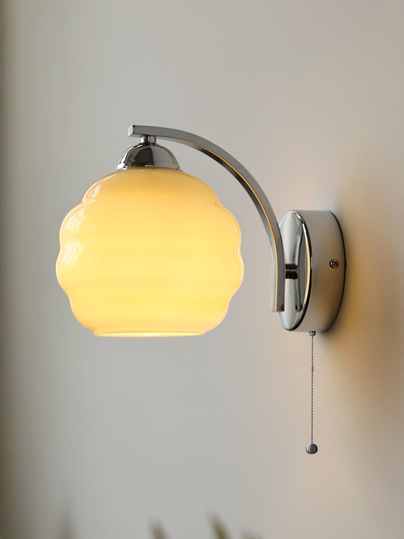 Jasenor Beauty Premium Nordic Art Glass Wall Lamp-Neutral Decor