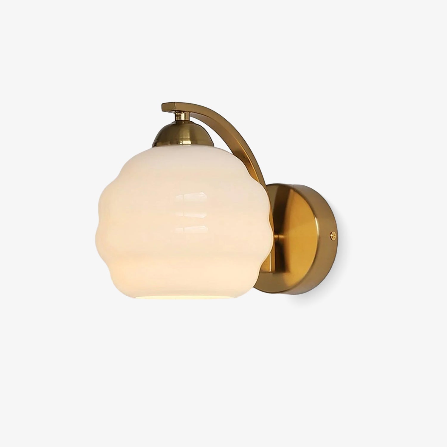 Lustra Wall Lamp Art Deco Glass Chrome-Neutral Decor