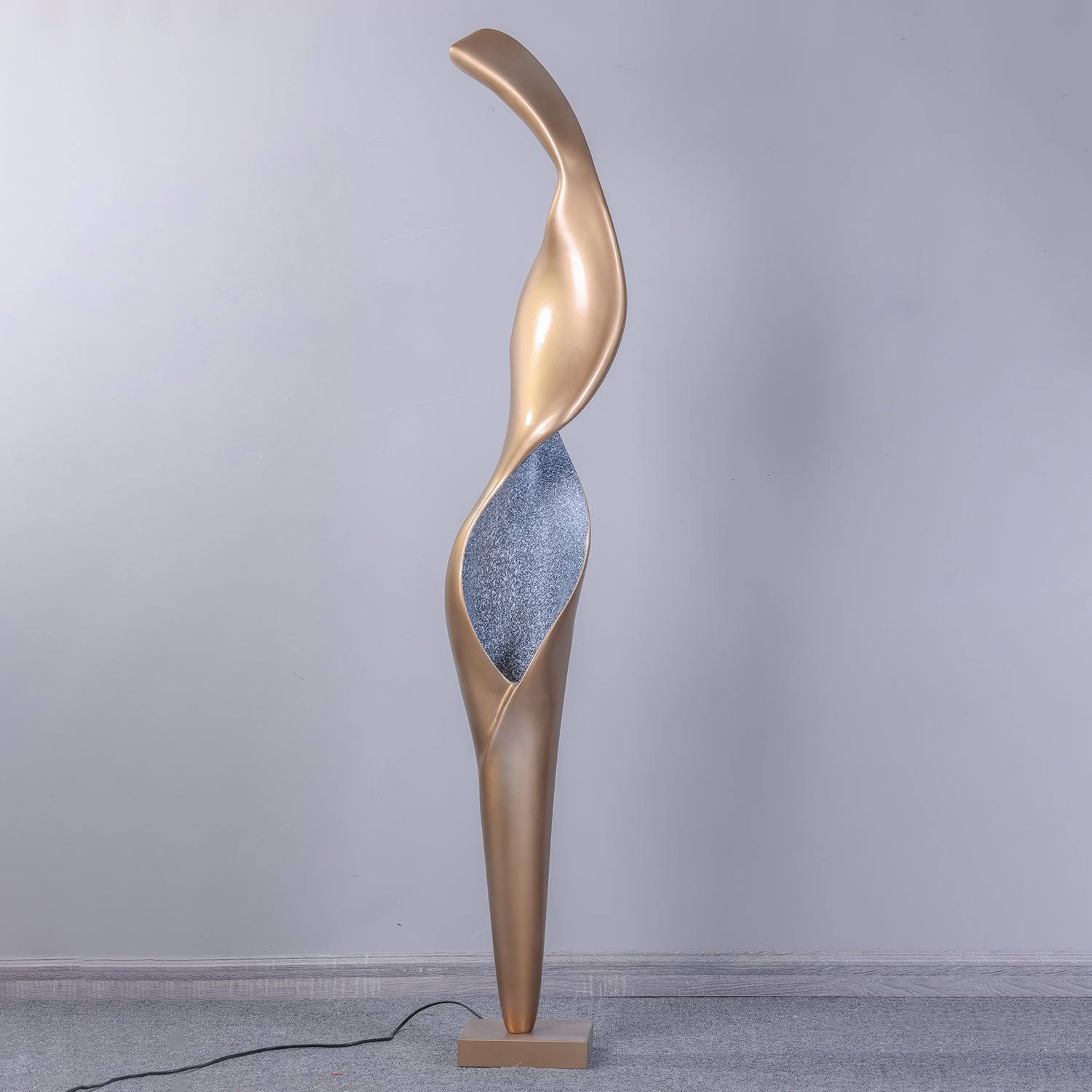 Mydorisra Sculptural Fiberglass Floor Lamp-Neutral Decor