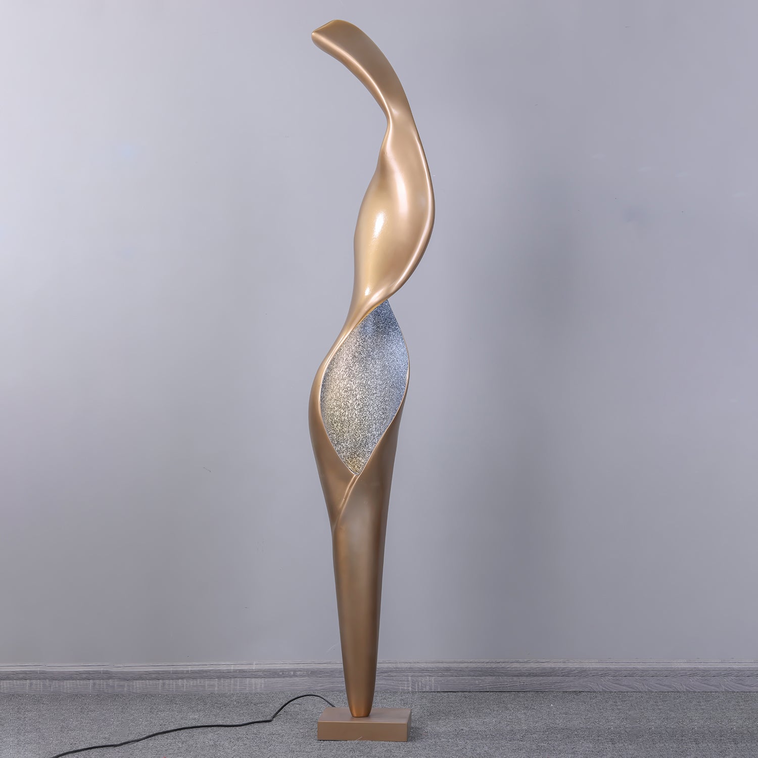 Mydorisra Sculptural Fiberglass Floor Lamp-Neutral Decor