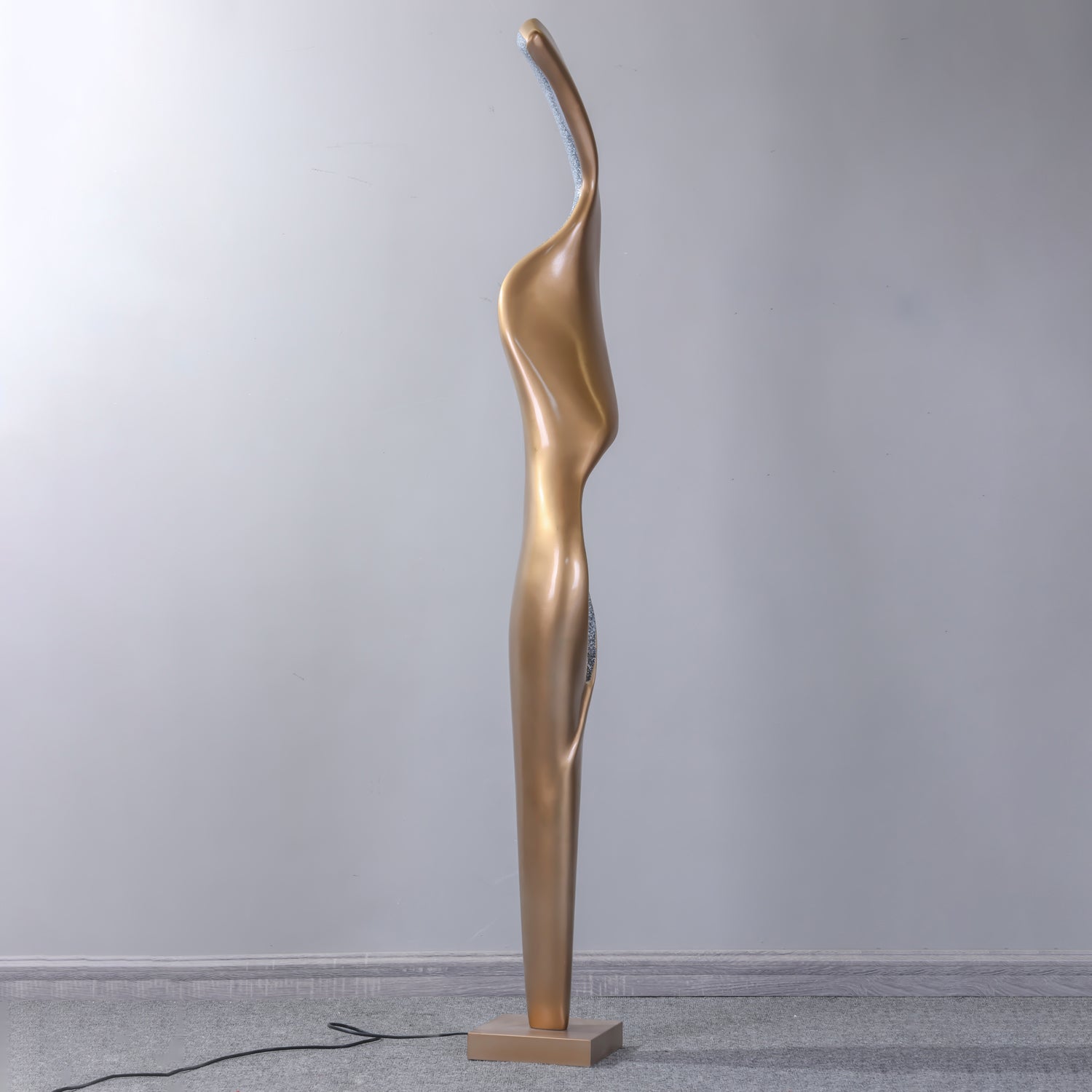 Mydorisra Sculptural Fiberglass Floor Lamp-Neutral Decor