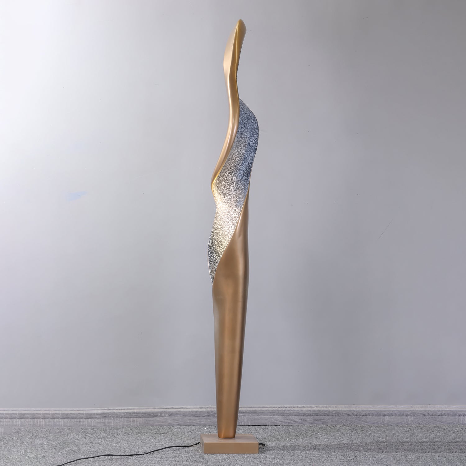 Mydorisra Sculptural Fiberglass Floor Lamp-Neutral Decor