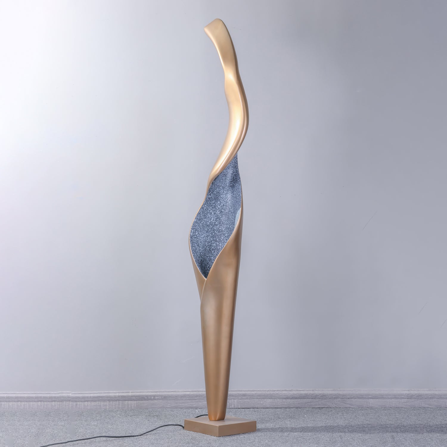 Mydorisra Sculptural Fiberglass Floor Lamp-Neutral Decor