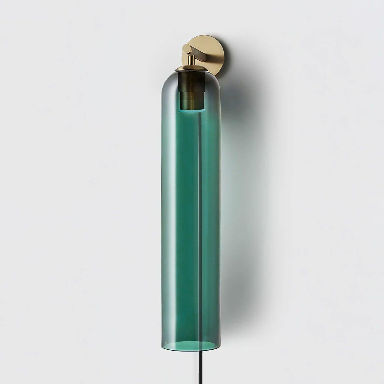 Art Glass Plug-In Sconce-Neutral Decor
