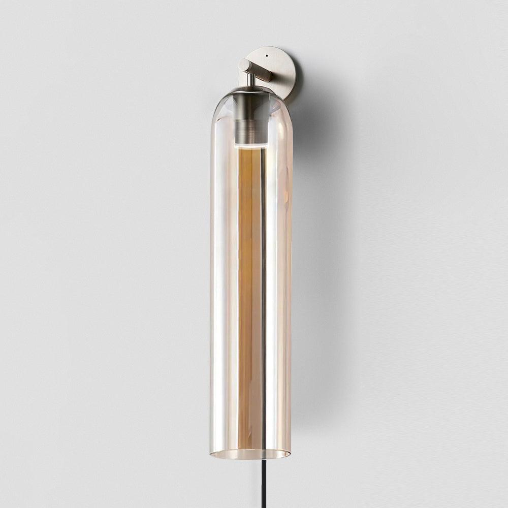 Art Glass Plug-In Sconce-Neutral Decor