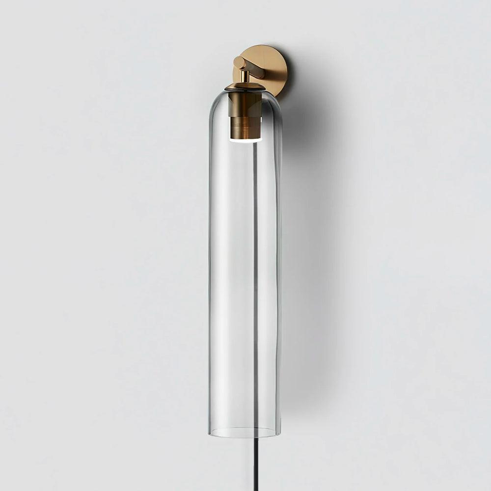 Art Glass Plug-In Sconce-Neutral Decor