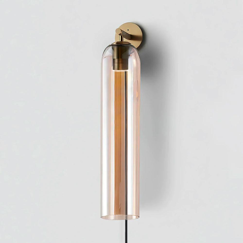 Art Glass Plug-In Sconce-Neutral Decor