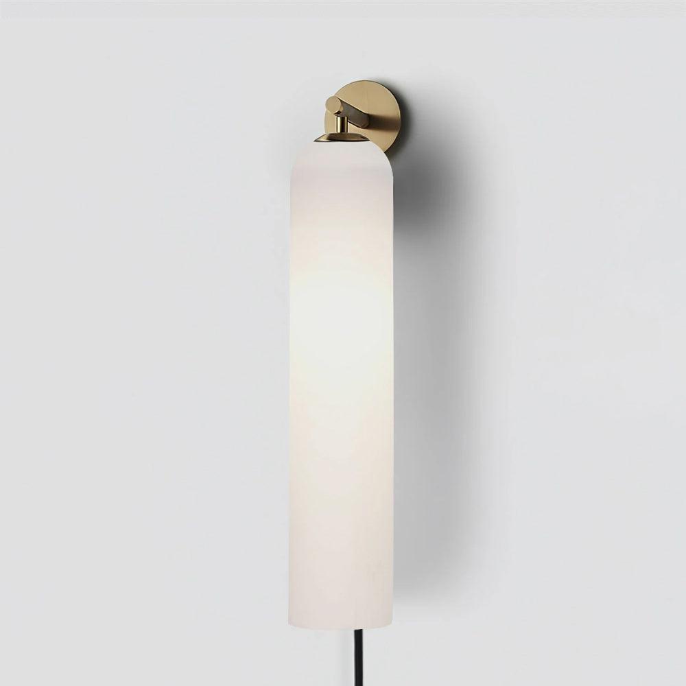 Art Glass Plug-In Sconce-Neutral Decor