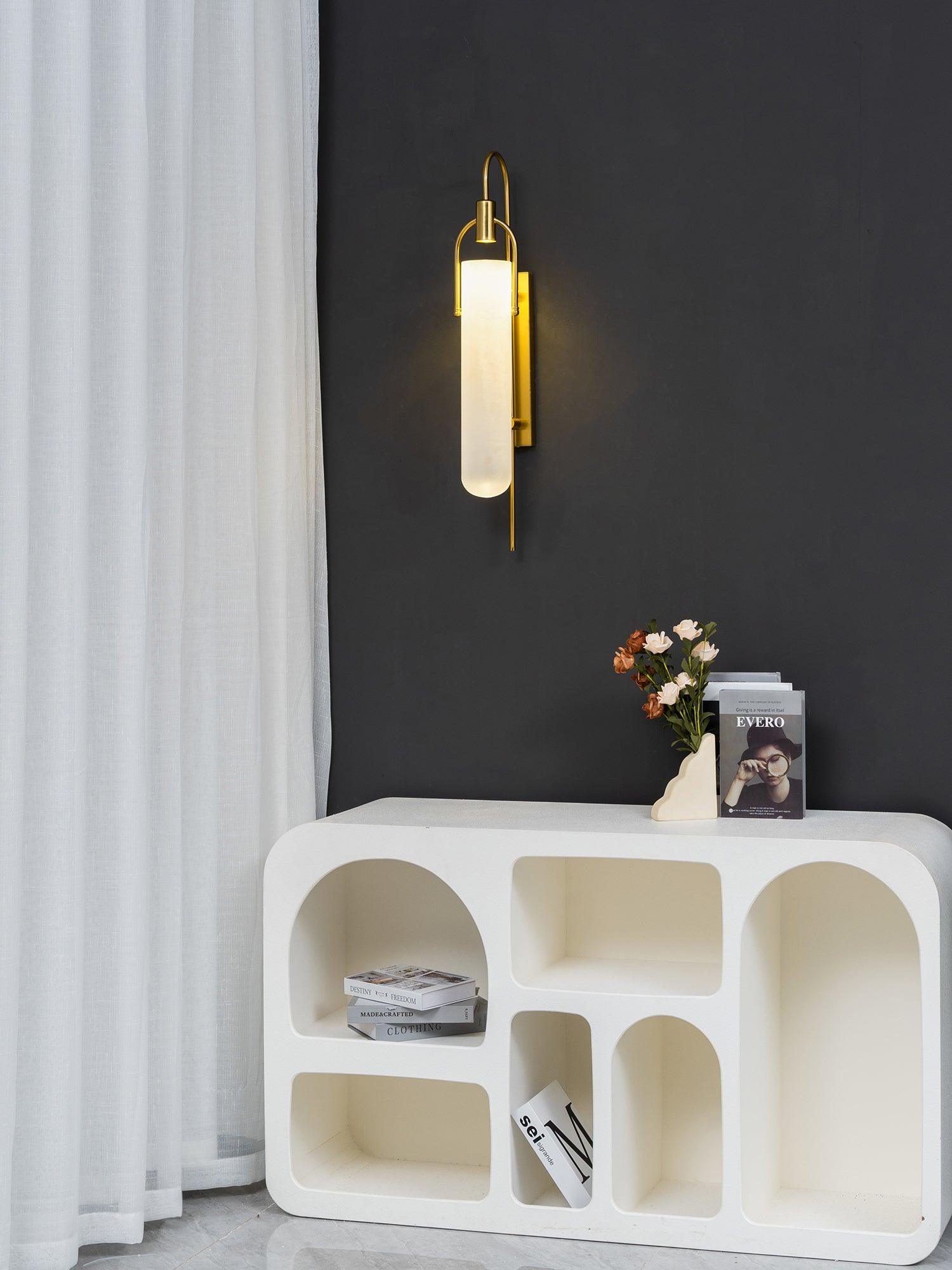 Lustra Wall Lamp Arc Glass Modern-Neutral Decor