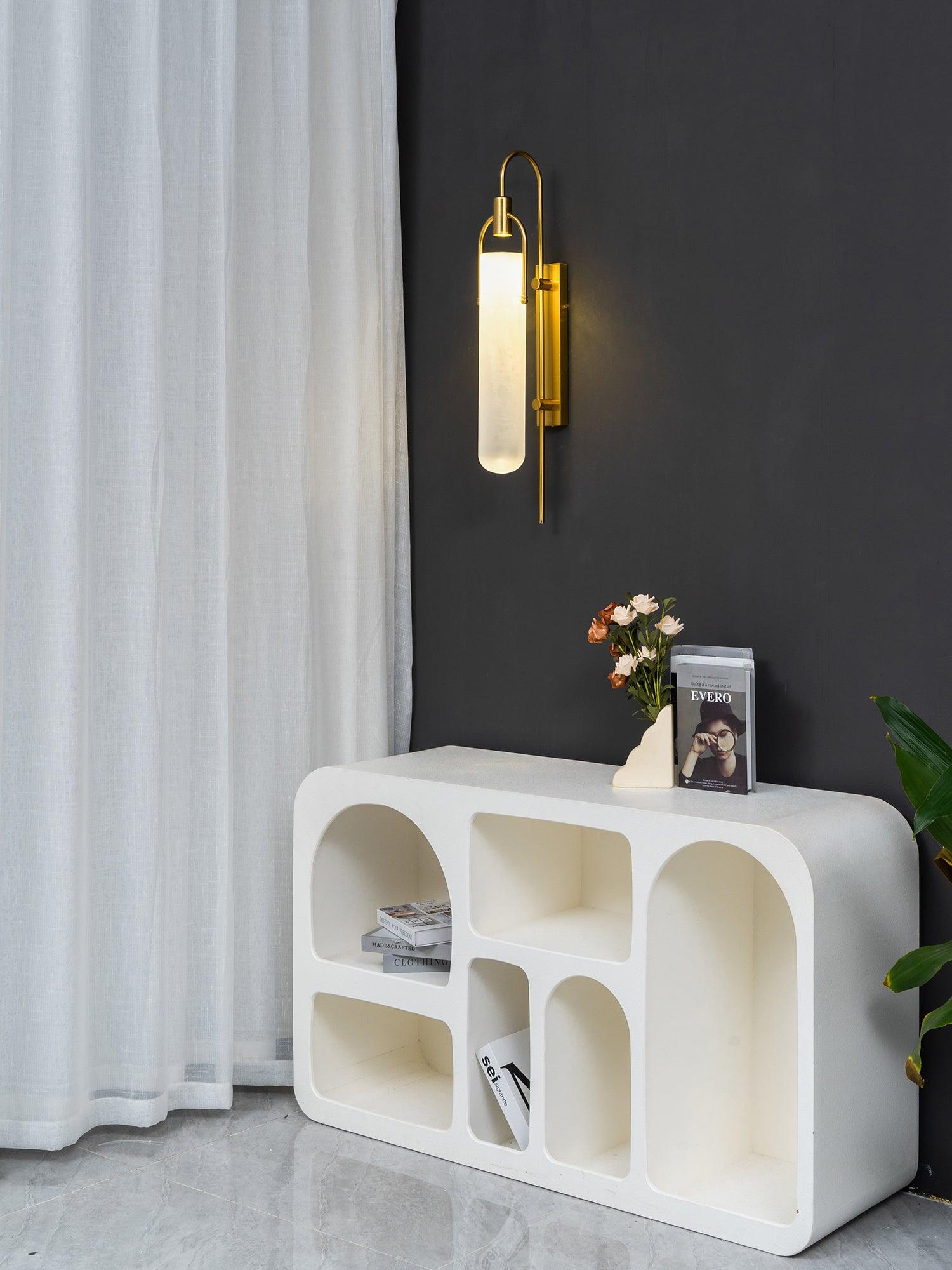 Lustra Wall Lamp Arc Glass Modern-Neutral Decor