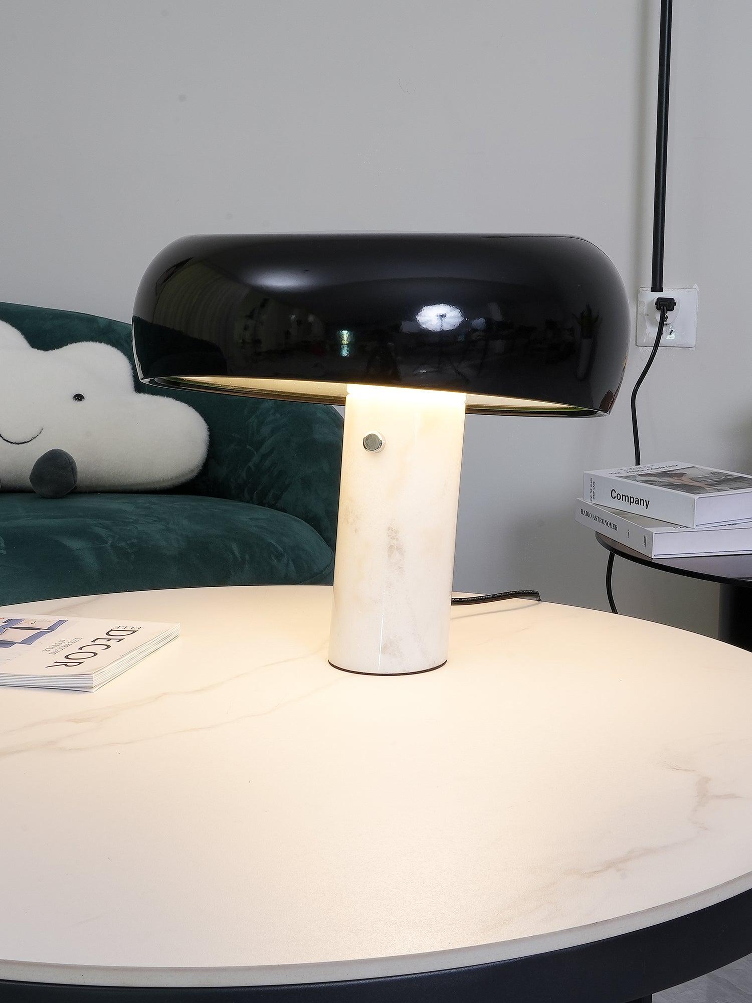 Nucleus Marble Table Lamp-Neutral Decor
