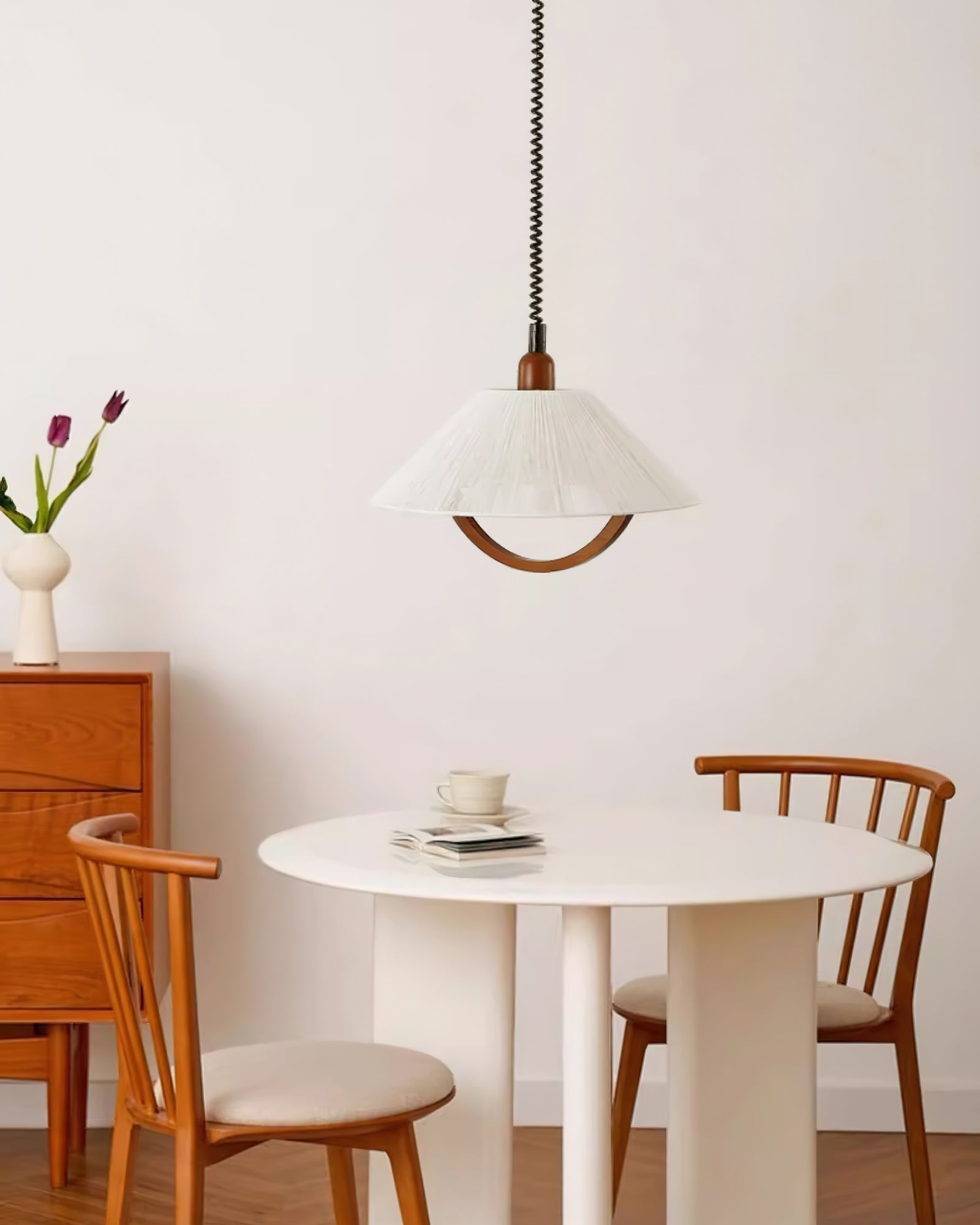 Syraeen Premium Nordic Art Wood Pendant Lamp-Neutral Decor