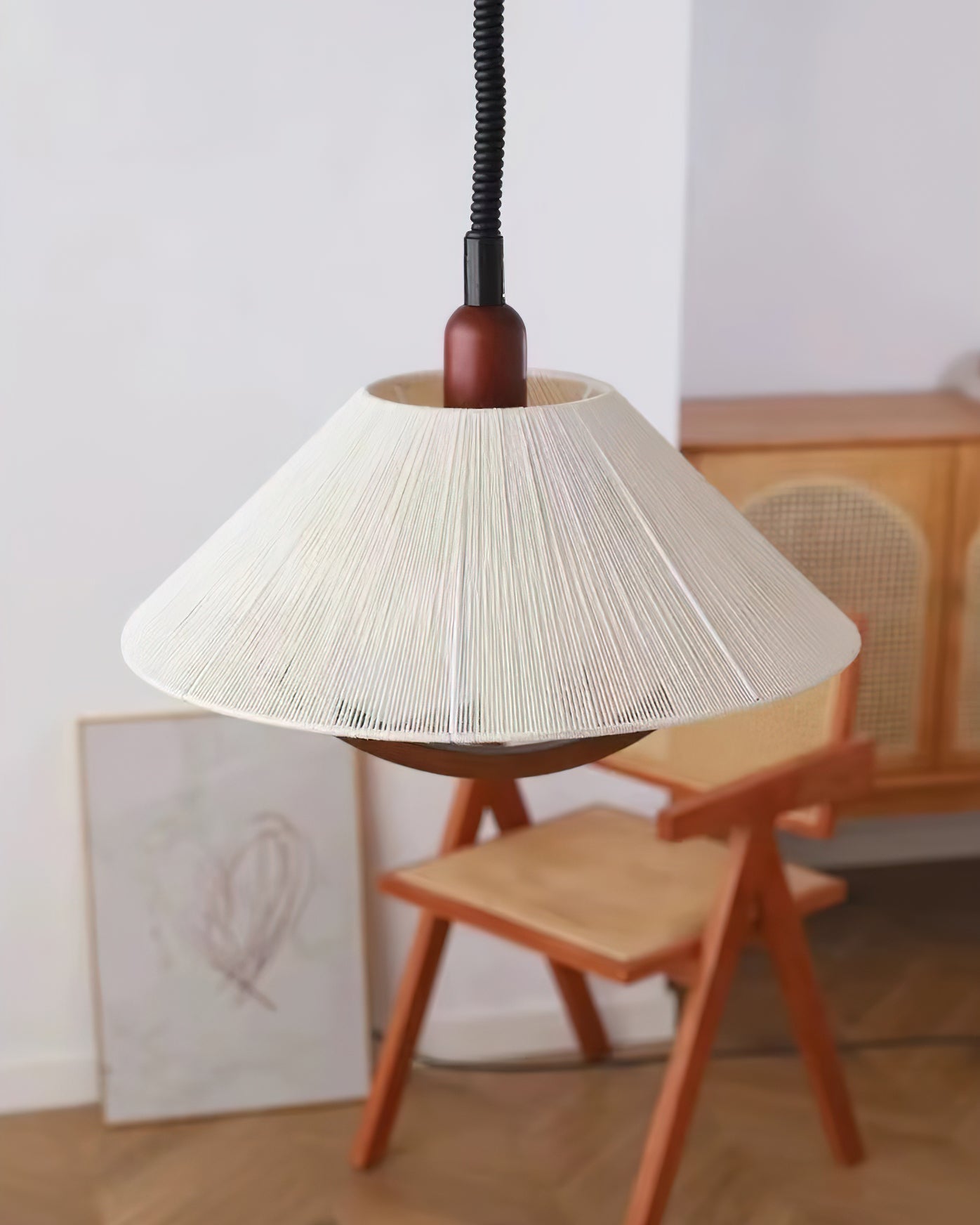 Syraeen Premium Nordic Art Wood Pendant Lamp-Neutral Decor