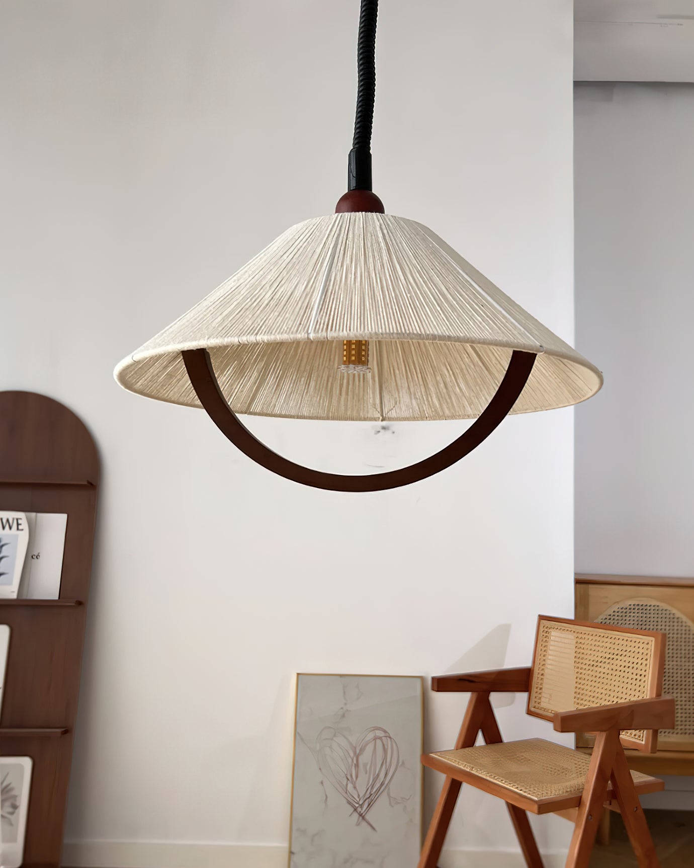 Syraeen Premium Nordic Art Wood Pendant Lamp-Neutral Decor