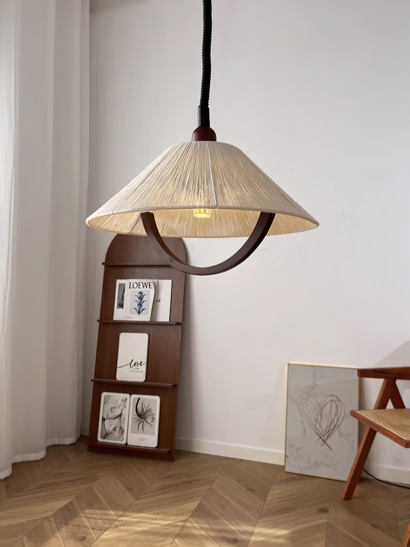 Syraeen Premium Nordic Art Wood Pendant Lamp-Neutral Decor
